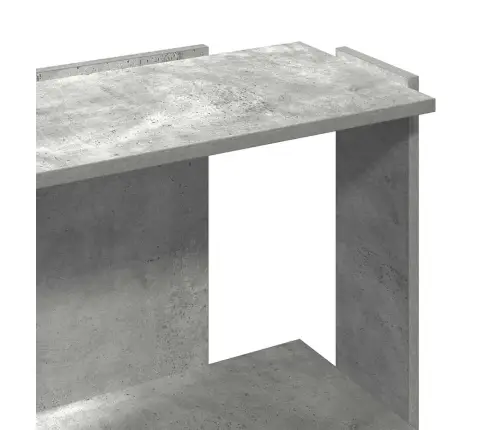 Knygų Spinta, 3 Aukštų, Betono, 60X30X80cm Apdirbta Mediena