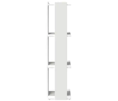 Grāmatu Skapis 3 Līmeņu, Balts, 60X30X120 Cm, Inženierijas Koks Vidaxl