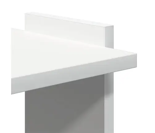 Grāmatu Skapis 3 Līmeņu, Balts, 60X30X120 Cm, Inženierijas Koks Vidaxl