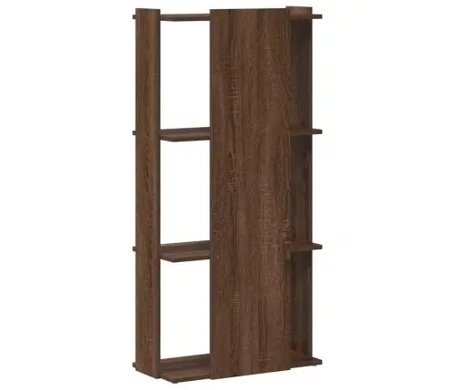 Raamaturiiul 3 Korrust, Pruun Tamm, 60X30X120 cm Tehispuit
