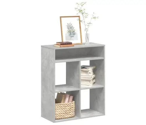 Raamaturiiul, Betoonhall, 66X31X80 cm Tehispuit