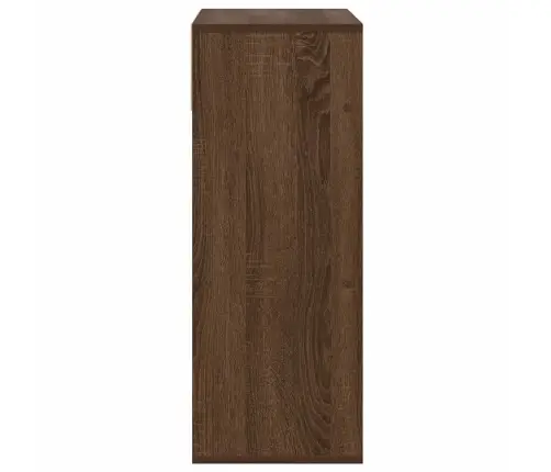 Grāmatu Plaukts, Brūna Ozola, 66X31X80 Cm, Inženierijas Koks Vidaxl