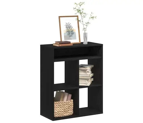 Spintelė Knygoms, Juodos Spalvos, 66X31X80 cm Mdp