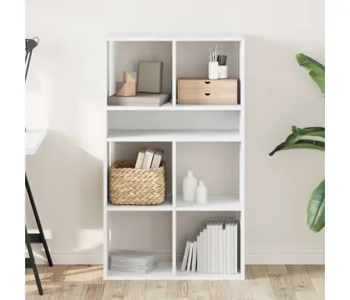 Spintelė Knygoms, Baltos Spalvos, 66X31X112 cm Mdp