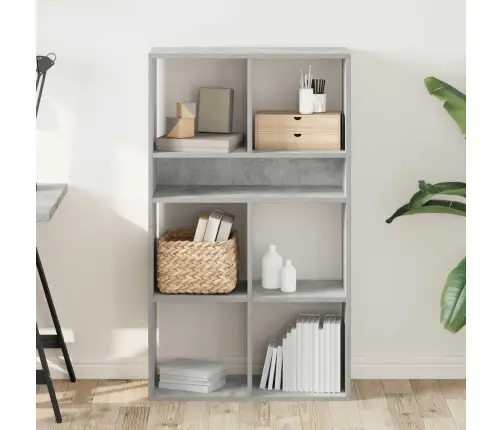 Spintelė Knygoms, Betono Pilka, 66X31X112 cm Mdp