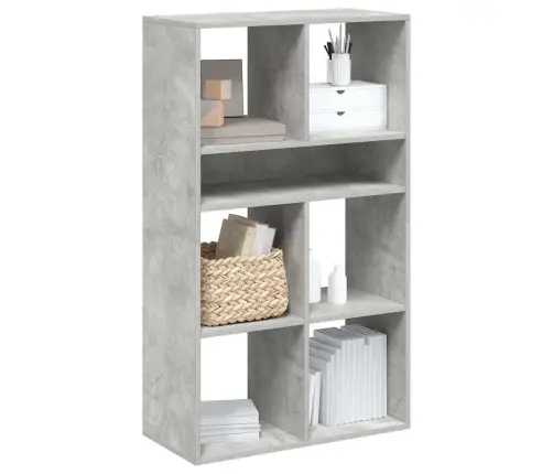 Spintelė Knygoms, Betono Pilka, 66X31X112 cm Mdp