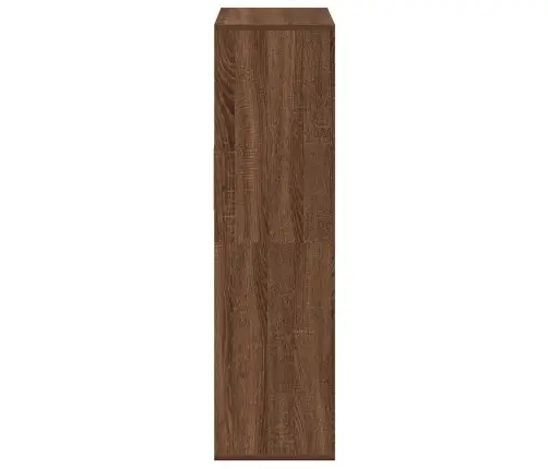 Raamaturiiul, Pruun Tamm, 66X31X112 cm Tehispuit