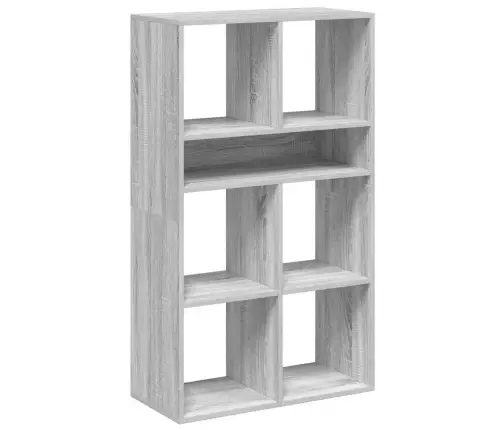 Grāmatu Plaukts, Pelēka Ozola, 66X31X112 Cm, Inženierijas Koks Vidaxl