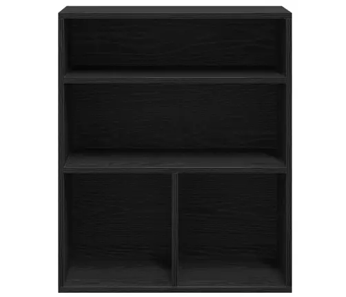 Raamaturiiul, Must, 60X30X71,5 cm Puitlaastplaat