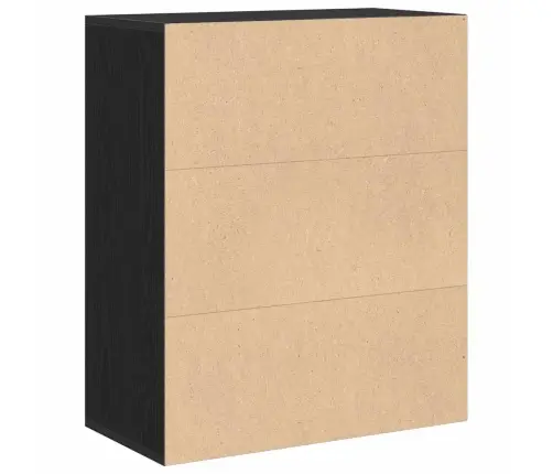 Raamaturiiul, Must, 60X30X71,5 cm Puitlaastplaat