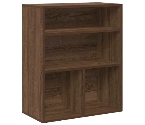 Raamaturiiul, Pruun Tamm, 60X30X71,5 cm Tehispuit