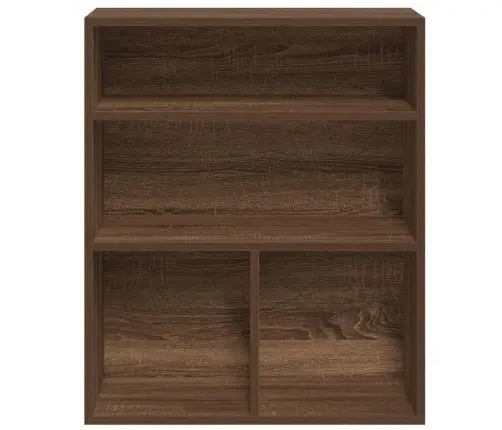 Raamaturiiul, Pruun Tamm, 60X30X71,5 cm Tehispuit