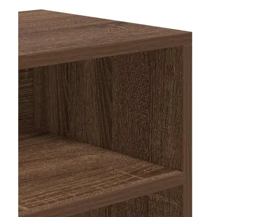 Raamaturiiul, Pruun Tamm, 60X30X71,5 cm Tehispuit