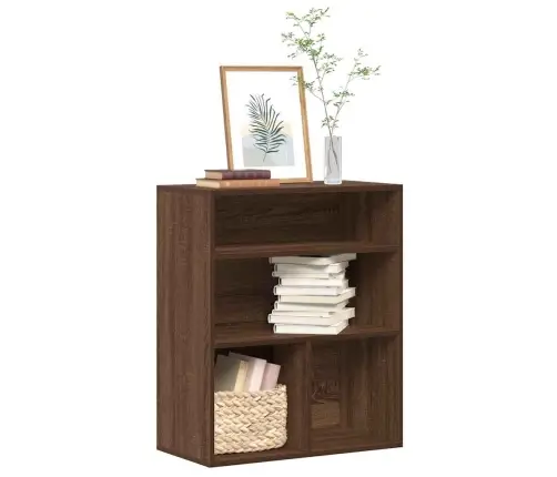 Raamaturiiul, Pruun Tamm, 60X30X71,5 cm Tehispuit