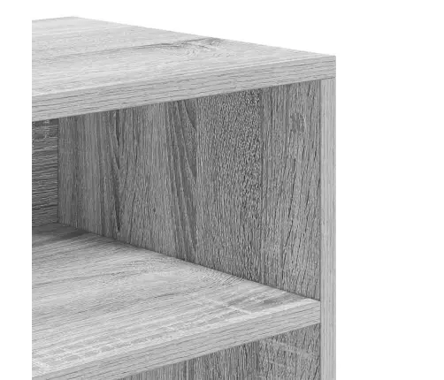 Grāmatu Plaukts, Pelēka Koka, 60X30X71,5 Cm, Inženierijas Koks Vidaxl