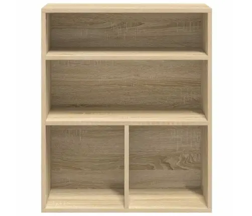 Grāmatu Plaukts, Ozola Krāsa, 60X30X71,5 Cm, Inženierijas Koks Vidaxl