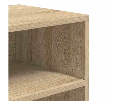 Grāmatu Plaukts, Ozola Krāsa, 60X30X71,5 Cm, Inženierijas Koks Vidaxl