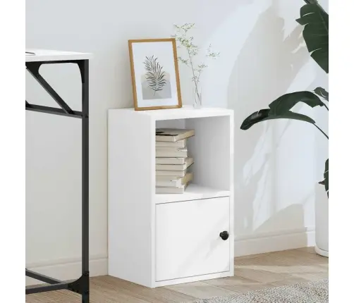 Raamaturiiul Valge 31X24X52 Cm Engineered Wood