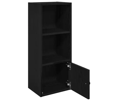 Grāmatu Skapis Melns Ozols 31X24X77 Cm Inženierzinātne Koks Vidaxl