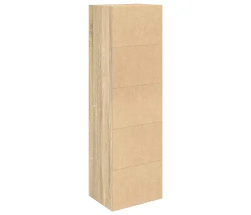 Knygų Spinta, Sonoma Ąžuolo, 31X24X102cm Apdirbta Mediena