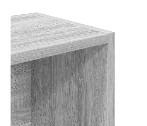 Grāmatu Plaukts, Pelēka Koka, 31X24X102 Cm, Inženierijas Koks Vidaxl