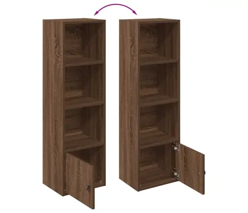 Raamatualus, Pruun Tamm, 31X24X102 cm Tehispuit