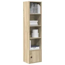Grāmatu Plaukts, Ozola Krāsa, 31X24X127 Cm, Inženierijas Koks Vidaxl