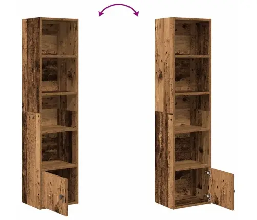 Raamatualus, Vana Puit, 31X24X127 cm Tehispuit