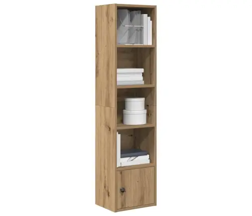 Knygų Spinta, Artisano Ąžuolo, 31X24X127cm Apdirbta Mediena