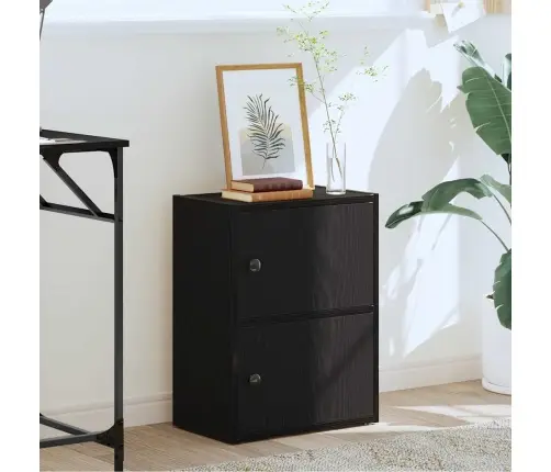 Knygų Spinta, Juodos Ąžuolo, 40X24X52cm Apdirbta Mediena