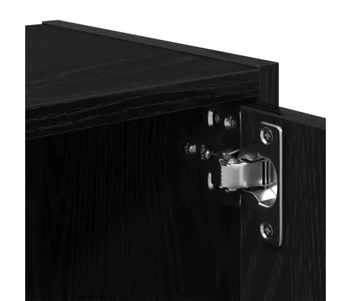 Knygų Spinta, Juodos Ąžuolo, 40X24X52cm Apdirbta Mediena