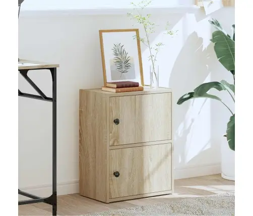 Raamatualus, Sonoma Tamm, 40X24X52 cm Tehispuit