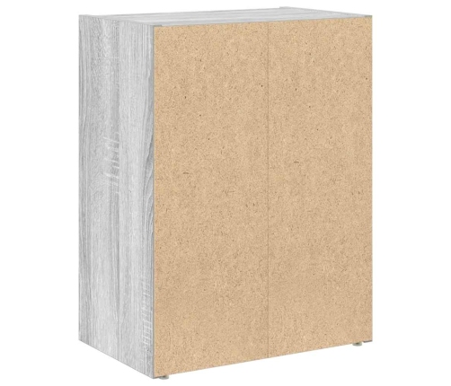 Grāmatu Plaukts, Pelēka Koka, 40X24X52 Cm, Inženierijas Koks Vidaxl