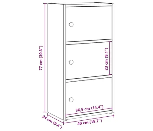 Raamatualus, Must Tamm, 40X24X77 cm Tehispuit