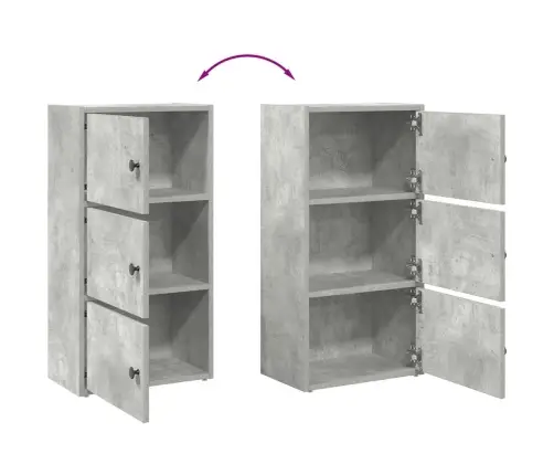 Raamatualus, Betoonhall, 40X24X77 cm Tehispuit