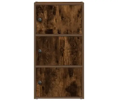 Raamatualus, Suitsutatud Tamm, 40X24X77 cm Tehispuit