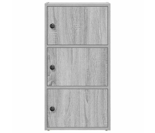 Grāmatu Plaukts, Pelēka Koka, 40X24X77 Cm, Inženierijas Koks Vidaxl