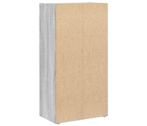 Grāmatu Plaukts, Pelēka Koka, 40X24X77 Cm, Inženierijas Koks Vidaxl
