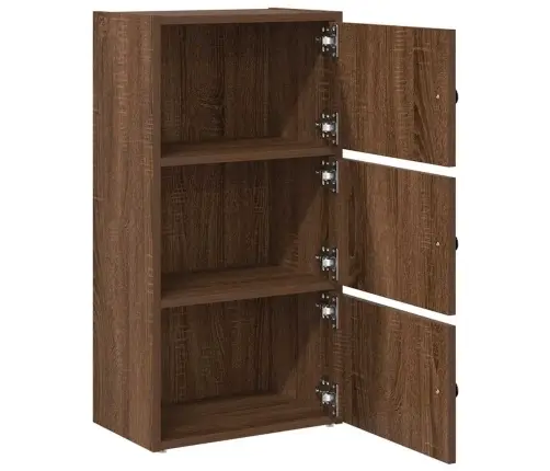 Grāmatu Plaukts, Brūna Ozolkok, 40X24X77 Cm, Inženierijas Koks Vidaxl