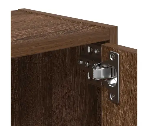 Grāmatu Plaukts, Brūna Ozolkok, 40X24X77 Cm, Inženierijas Koks Vidaxl