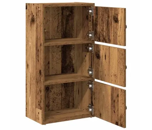 Grāmatu Plaukts, Veca Koka, 40X24X77 Cm, Inženierijas Koks Vidaxl