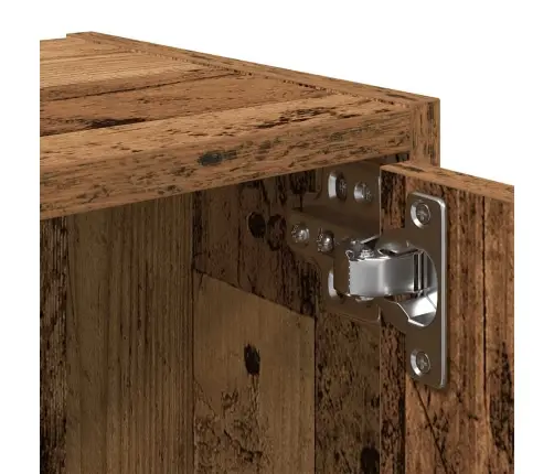 Grāmatu Plaukts, Veca Koka, 40X24X77 Cm, Inženierijas Koks Vidaxl