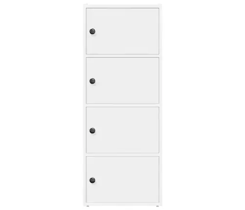 Grāmatu Skapis Balts 40X24X102 Cm Engineered Wood Vidaxl