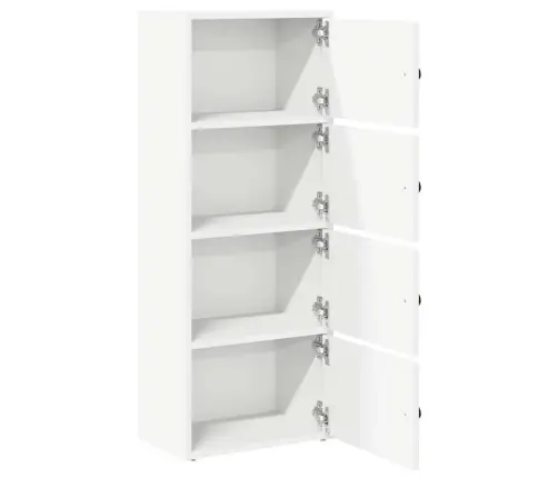 Grāmatu Skapis Balts 40X24X102 Cm Engineered Wood Vidaxl