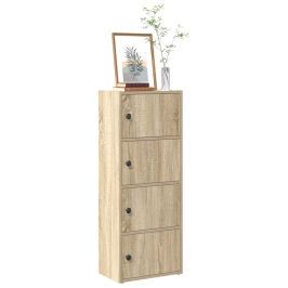 Grāmatu Plaukts, Ozola Krāsa, 40X24X102 Cm, Inženierijas Koks Vidaxl