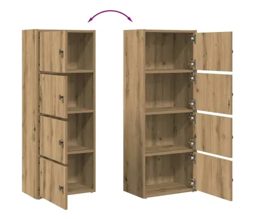 Raamatukapp, Käsitöötamm, 40X24X102 cm Tehispuit