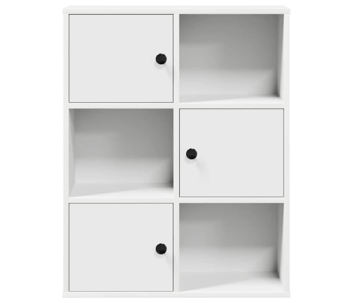 Grāmatu Plaukts, Balts, 60X24X76,5 Cm, Inženierijas Koks Vidaxl