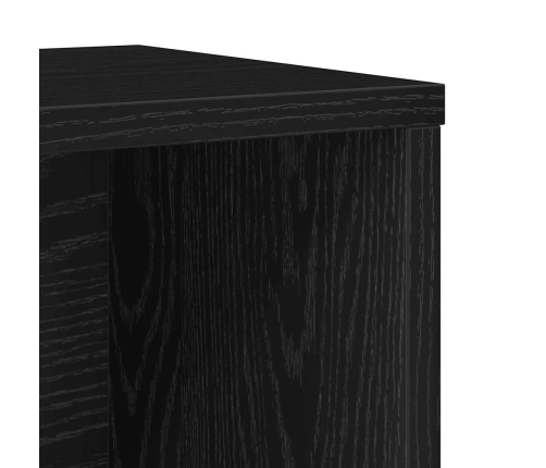 Grāmatu Plaukts, Melns Ozols, 60X24X76,5 Cm, Inženierijas Koks Vidaxl
