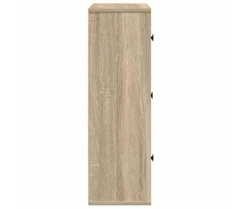 Raamatualus, Sonoma Tamm, 60X24X76,5 cm Tehispuit