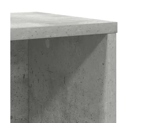 Grāmatu Plaukts, Betona Pelēks, 60X24X76,5Cm, Inženierijas Koks Vidaxl